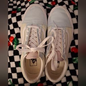 Multi Color Pastel Vans W 7.5